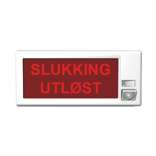 Varslingsskilt med sirene / flash ISS022