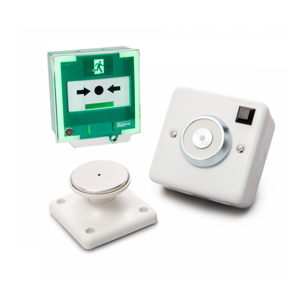 Manuell Døråpner Grønn med Lyd/Lys og 3 Reléutganger